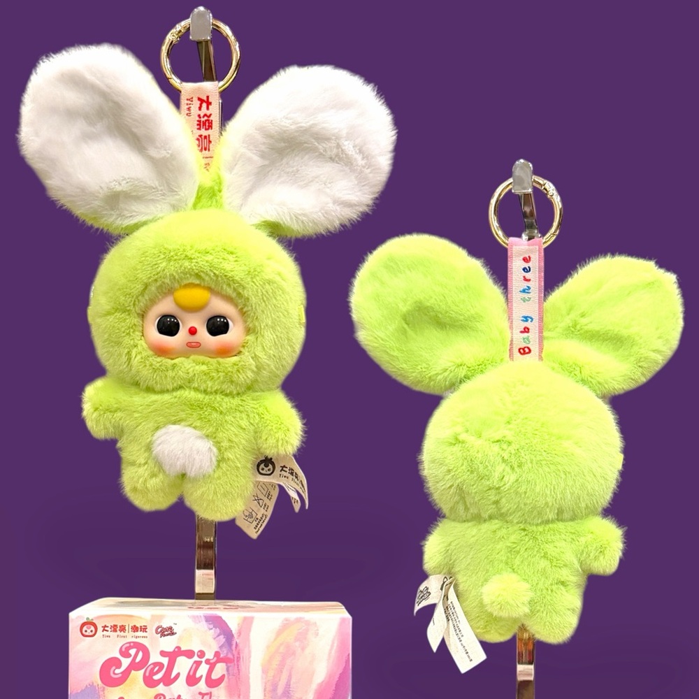 Baby Three Petit Macaron Cute Bunny Plush Pendant - Picture 10 of 16